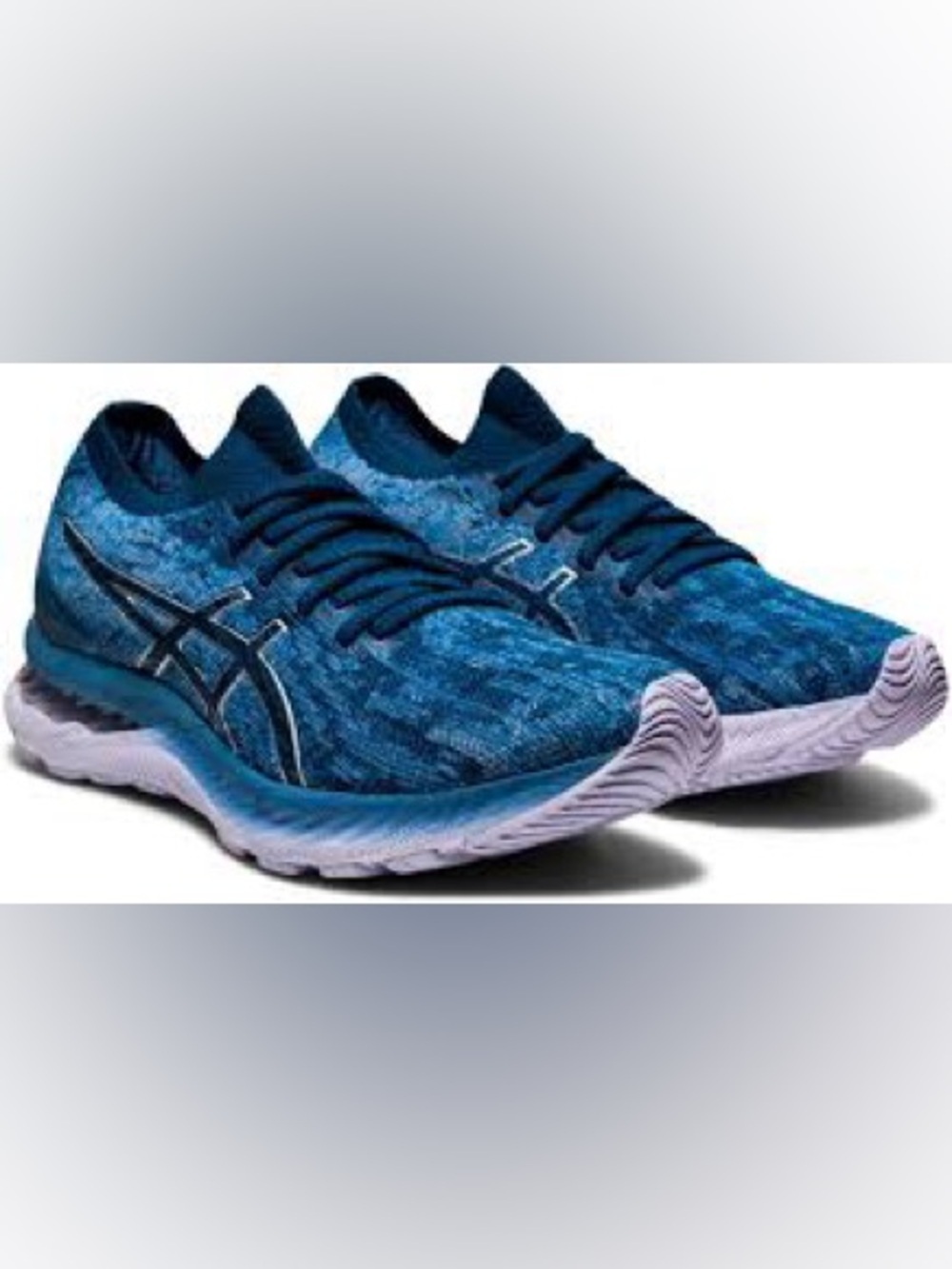 Women’s Asics Ninbus 23 Knit Navy and Blue Knit Running Shoes Size 7.5